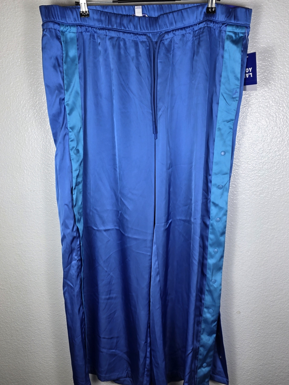 Joylab Women's Low-Rise Satin Tear Away Track Pants Size XXL
